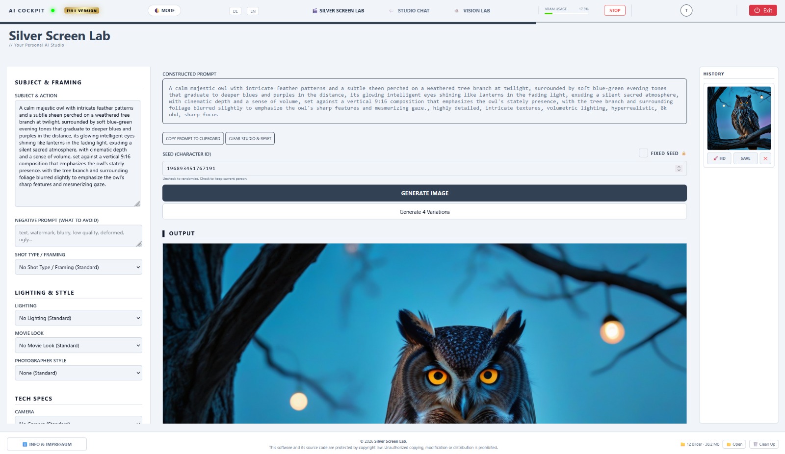 Prompting & Studio Assistant Interface