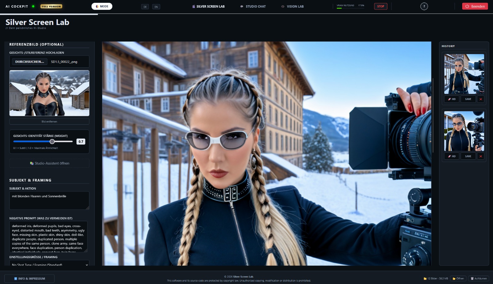 Reference Image and Face Identity Interface