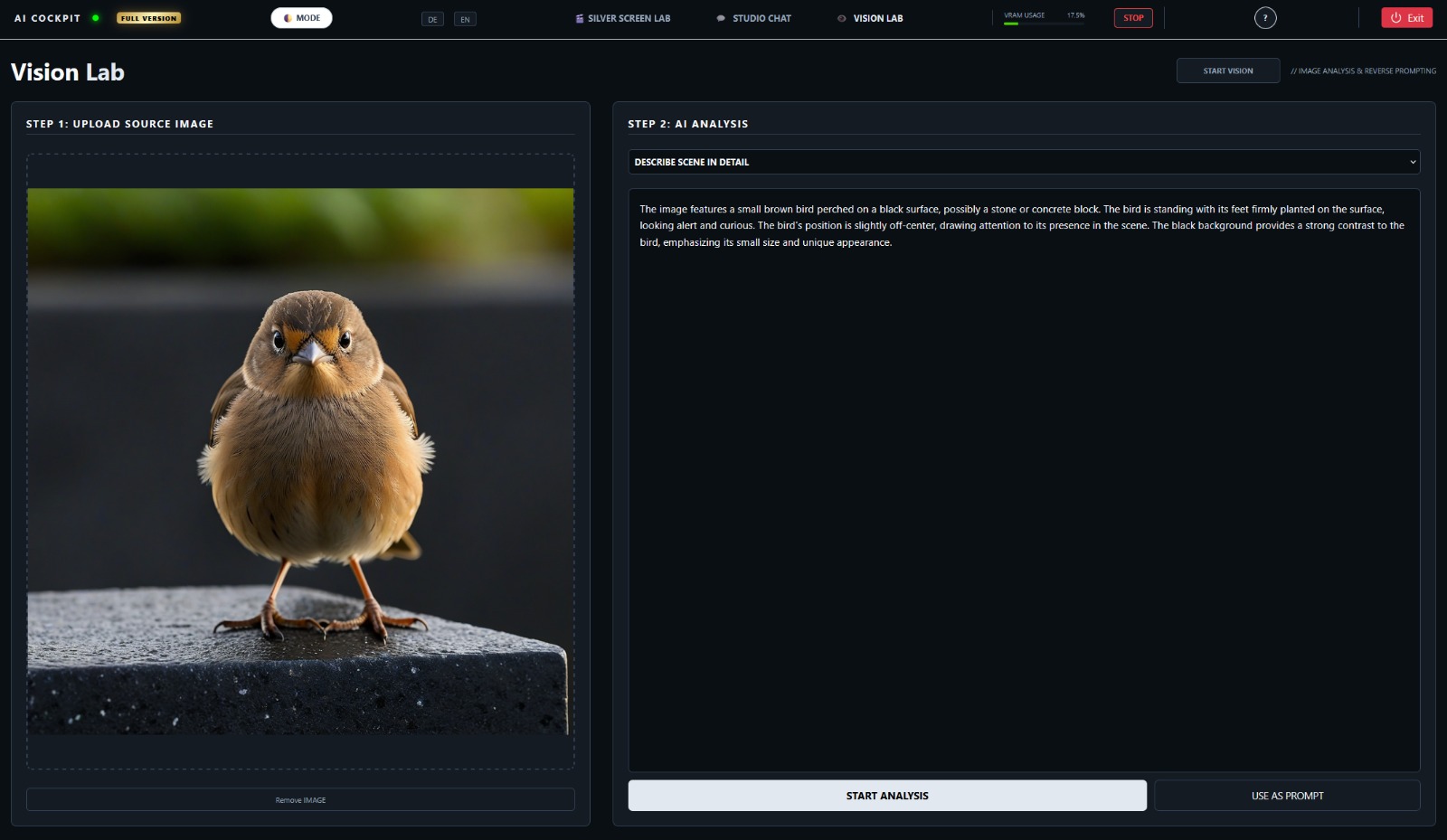 Vision Lab Interface